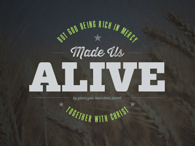 Alive alive god shirt typography verse