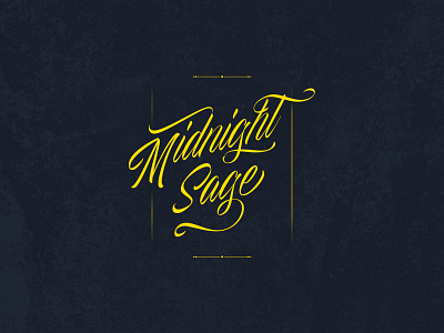 Midnight Sage Logo alcohol branding alcohol packaging beverage bourbon bourbon branding brand agency brand identity branding graphic design label liquor branding logo concept logo design logotype packaging script spirits visual identity design whiskey whiskey branding