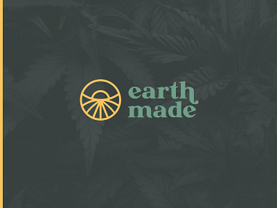 EarthMade Cannabis Logo brand design brand designer brand identity branding cannabis cannabis branding cannabis design earth graphic design logo logo mark visual identity wordmark