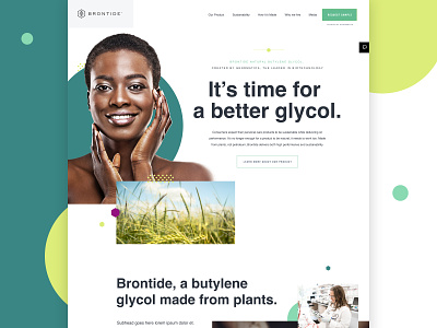 Home Page Mockup chemicals consumer goods cpg glycol healthy hero home page scientific ui design web design web designer webdesign website mockup