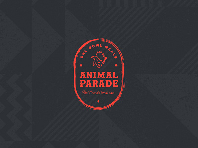 Animal Parade Badge animal badge badge design brand identity branding branding agency crest food graphic design identity design llama logo logo design restaurant secondary mark texture visual identity