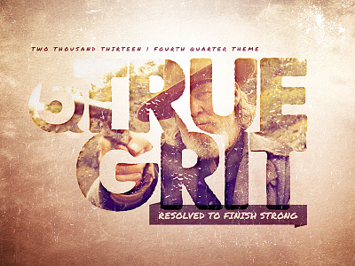 Quarterly Theme Graphic graphic rough texture theme true grit western