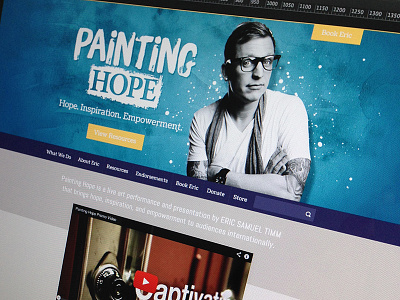 Painting Hope Refresh artist canvas eric timm hope inspiration paint redesign refresh texture ui web