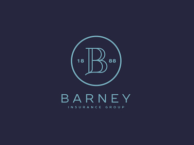 Barney Insurance Group Logo brand design brand identity design branding graphic design insurance logo logo design logo mark logotype monogram nebraska visual identity