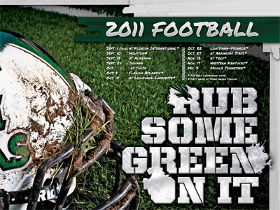 North Texas Spring Football football green poster sports texas