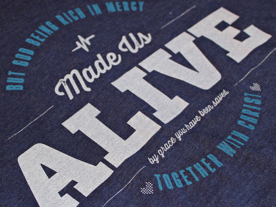 Alive alive apparel christ christian clothing god here below shirts tag tees triblend truth
