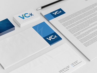 VCx branding business card draper financial high end identity investment letterhead logo venture capital