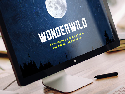 WonderWild design mockup splash page ui design web design wonderwild