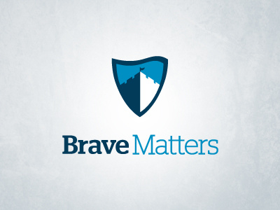 BraveMatters Logo Redesign v.1 brave castle flag logo marketing shield