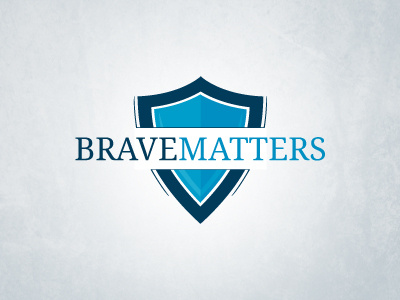 BraveMatters Logo Redesign v.3 brave logo marketing serif shield