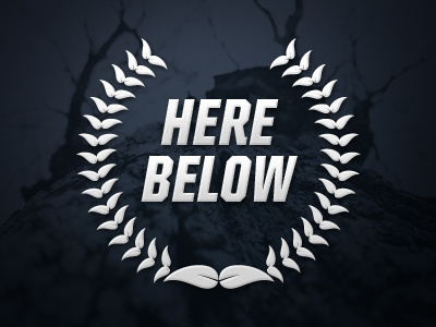 Here Below below clothing crest here logo tree typography