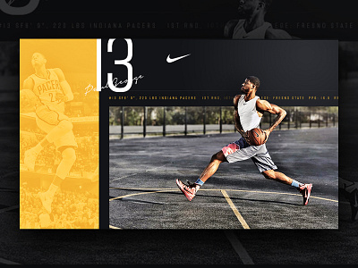 Paul George by Seth Rexilius on Dribbble