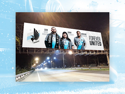 MNUFC Billboard 2 athletics billboard branding graphic design loon minnesota mnufc outdoor signage soccer sports