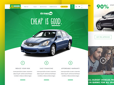 H Gregoire LP bright cars fun graphic design green hgreg landing page ui design visual design web design