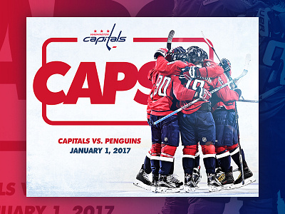 Capitals Season Graphics art direction athletics banner capitals caps graphic design hockey nhl sports