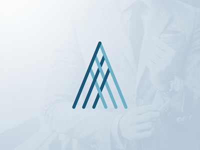 A Monogram a blue brand identity branding financial logo monogram visual identity wealth