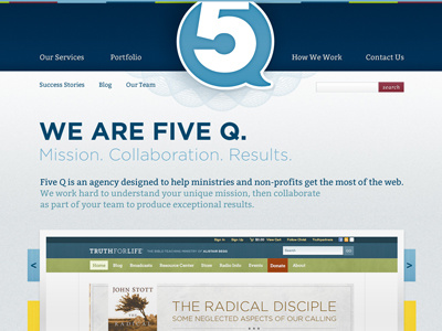 Five Q Refresh agency five q home interactive ministry web