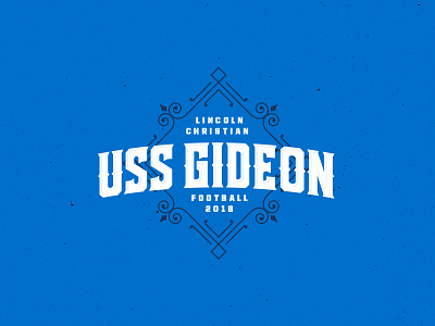 USS Gideon brand identity branding christian football lnk logo school sports visual identity