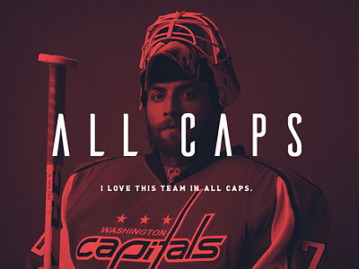 Capitals Creative Campaign art direction athletics banner campaign capitals creative direction duotone hero hockey poster sports