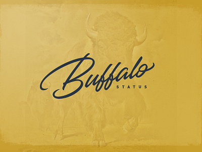 Buffalo Status Logo brand design brand identity brand studio branding buffalo lettering logo logo design logotype script visual identity wordmark