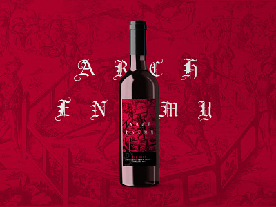 Arch Enemy Wine Label