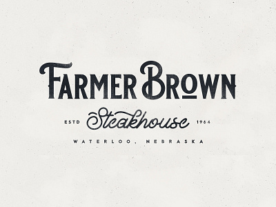 Steakhouse Logo brand identity branding design agency food logo logo designer nebraska restaurant rough rural steak steakhouse texture vintage visual identity