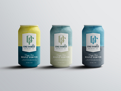 One Family Brewing Cans beer beer bottle beer branding beverage brand identity brewery cans drink family label design label mockup label packaging logo design packaging porter