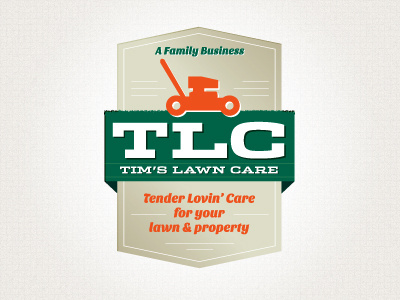 TLC Logo lawn logo mark mower outdoor property tlc