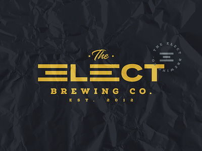 Elect Brewing Co. badge beer beverage brand identity branding brewery brewery branding brewery logo brewing digital design logo design print design secondary logo stamp visual identity wonderwild