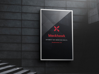 Blackhawk DM Poster brand design brand elements brand identity branding digital agency graphic design logo marketing mockup poster print design visual design visual identity