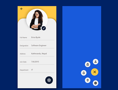 Settings Page Design app design ui ux