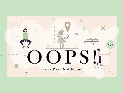 404 Page Design design illustration ui ux