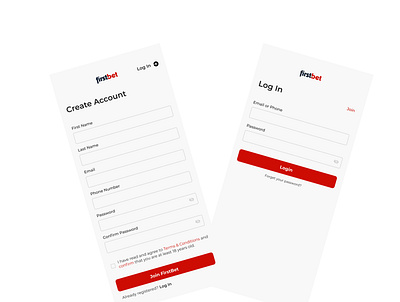 Sign Up and Sign in pages betting branding design log out login sign in sign up ui user experience ux