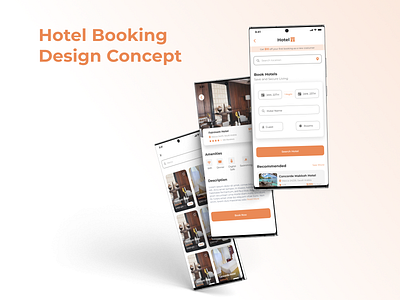 Hotel Booking Concept design mobile app ui user experience ux