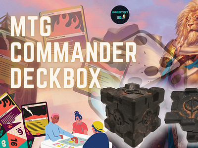 MTG Commander Deckbox app branding design icon illustration typography