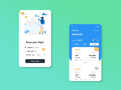 UI/UX Travel application 3d app design ui ux