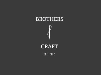 Beginning Iterations for Bros & Craft branding brothersandcraft fashion lifestyle typography