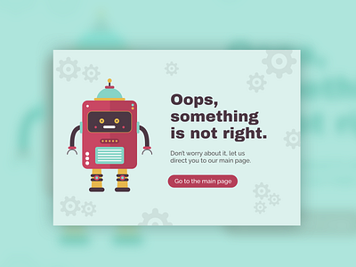 Day 008 - 404 Page / 100 Days of UI design error error 404 error message
