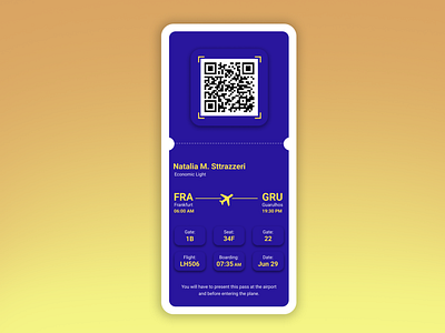 Day 024 - Boarding Pass / 100 Days of UI