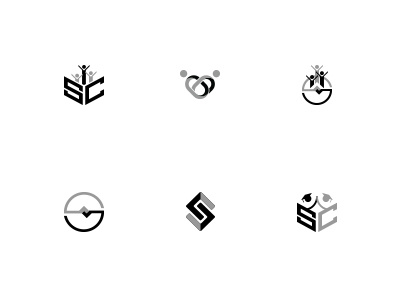 SC Icon design education graphic logo vector