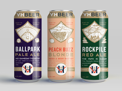 VH Beer Can Design Pt. II beer beer can beer can design can craft beer illustration packaging packaging design