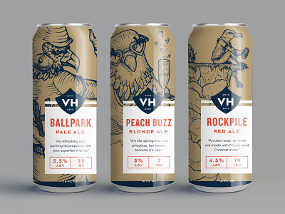 VH Beer Can Designs Pt. III beer beer can beer can design can can design craft beer illustration packaging packagingdesign