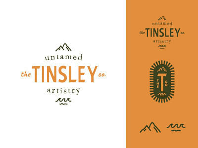 The Tinsley Co Pt. I badge handdrawn illustration logo logo design outdoors outdoorsy patch photographer photography wedding photographer