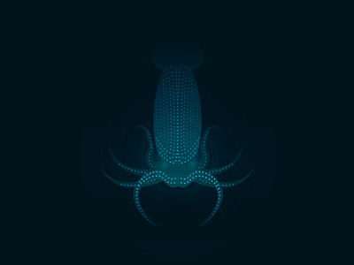 Firefly Squid dark deep sea firefly squid glow illustration squid vector
