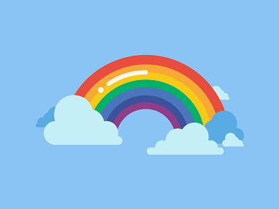 Taste the Rainbow colors illo illustration lisa frank rainbow spot unicorn