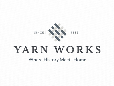 Yarnworks - Final apartment icon knitting logo real estate word mark woven yarn