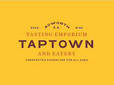 TapTown — Snake Oil Inspired brand branding brewpub brewpub brand copywriting design lockup logo type lockup typography vintage