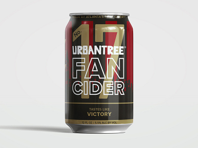 Urban Tree Fan Cider No.17 atlanta atlanta united can can design cider cider can futbol packaging packaging design soccer