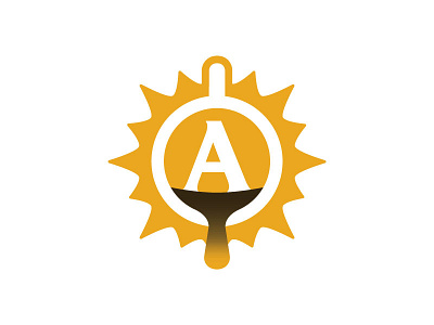 Apotheos Unused Logo III a a monogram coffee icon illustration logo sun