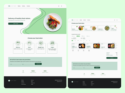 Food delivery | Healthy food delivery design food ui